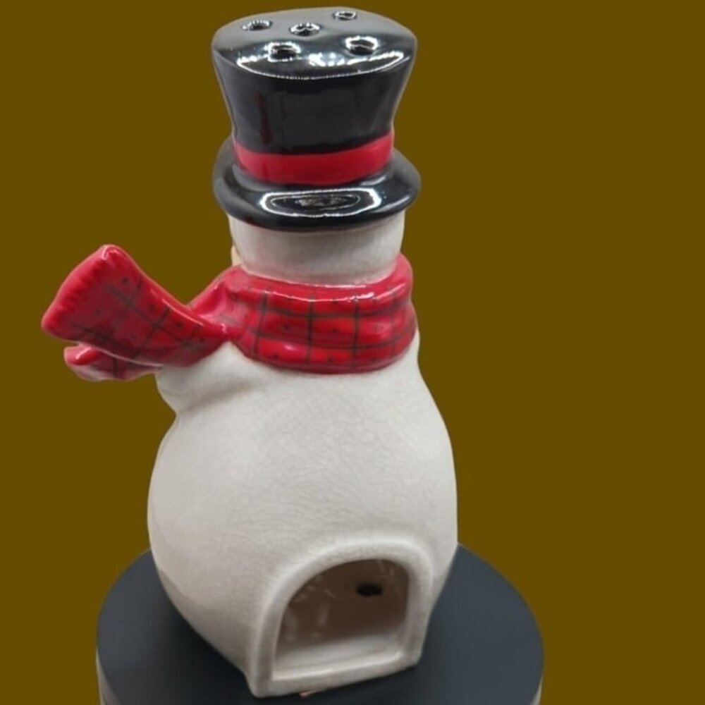 Department 56 snowman tealight candle holder - Picture 2 of 11